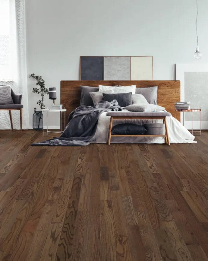 Red Oak Mineral 3/4 x 3-1/4" Solid Wire Brushed - 27 sqft/ctn Elk Mountain