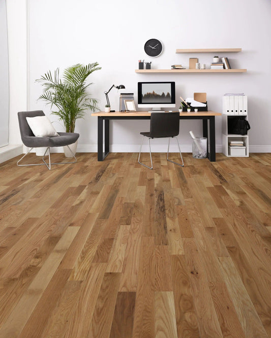 White Oak Classic 3/4 x 3-1/4" Solid Wire Brushed - 27 sqft/ctn Elk Mountain