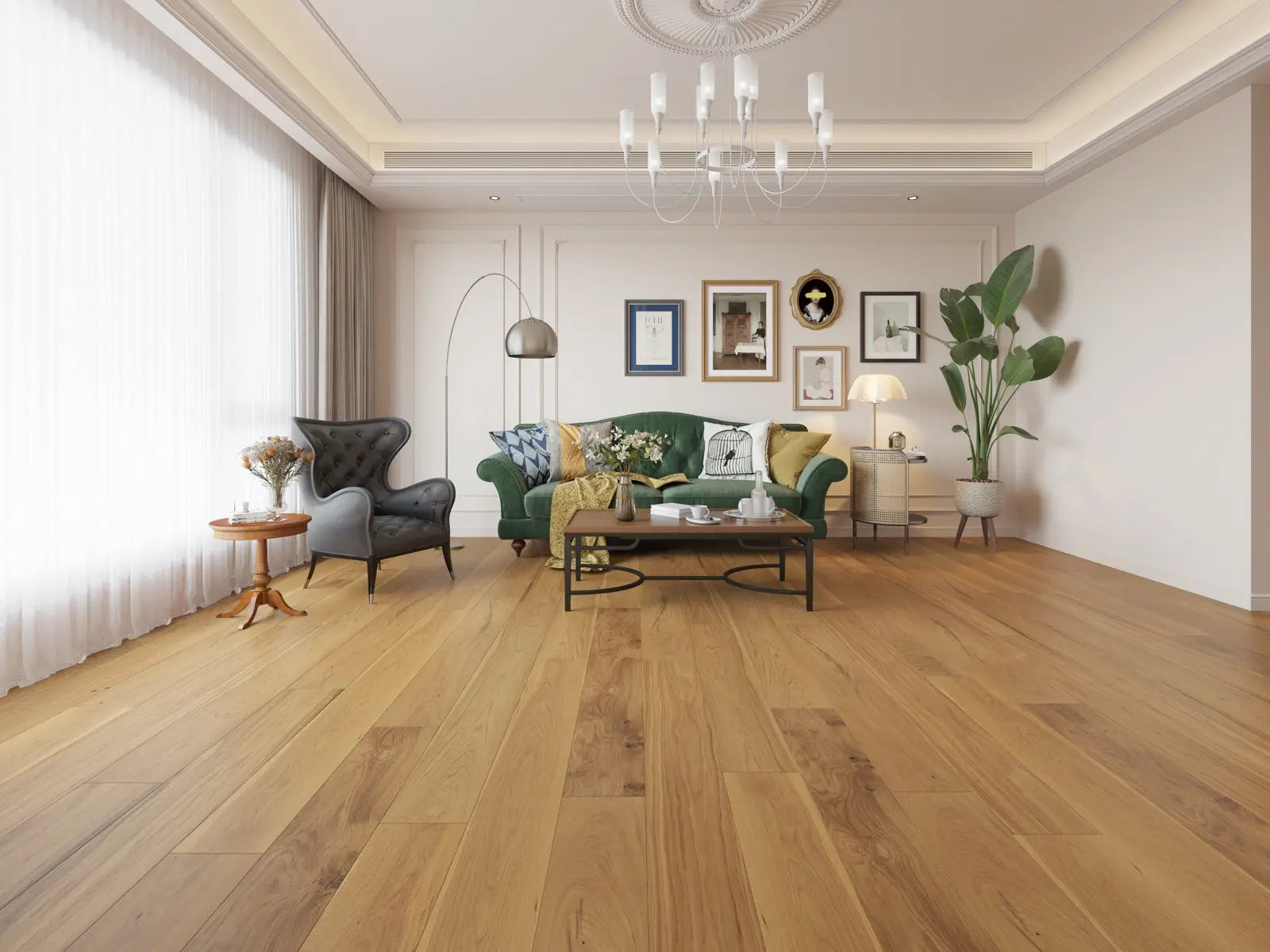 MSW71 Oak Woodland Oak 3/8 x 6-1/2" Wire Brushed Engineered- Call 844-356-6711 for BEST price! MW floors