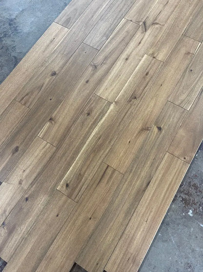 AF151 Asian Walnut Almond Joy 3/4 x 5" Wire Brushed Solid - Call 844-356-6711 for BEST price! AF Floors