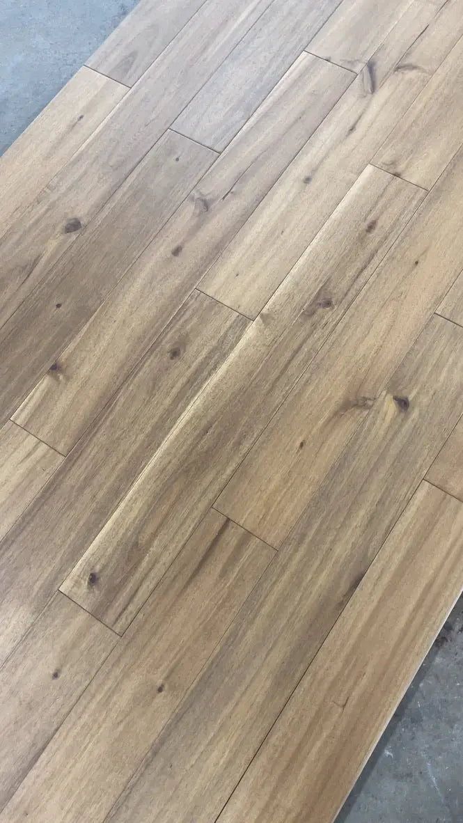 AF151 Asian Walnut Almond Joy 3/4 x 5" Wire Brushed Solid - Call 844-356-6711 for BEST price! AF Floors