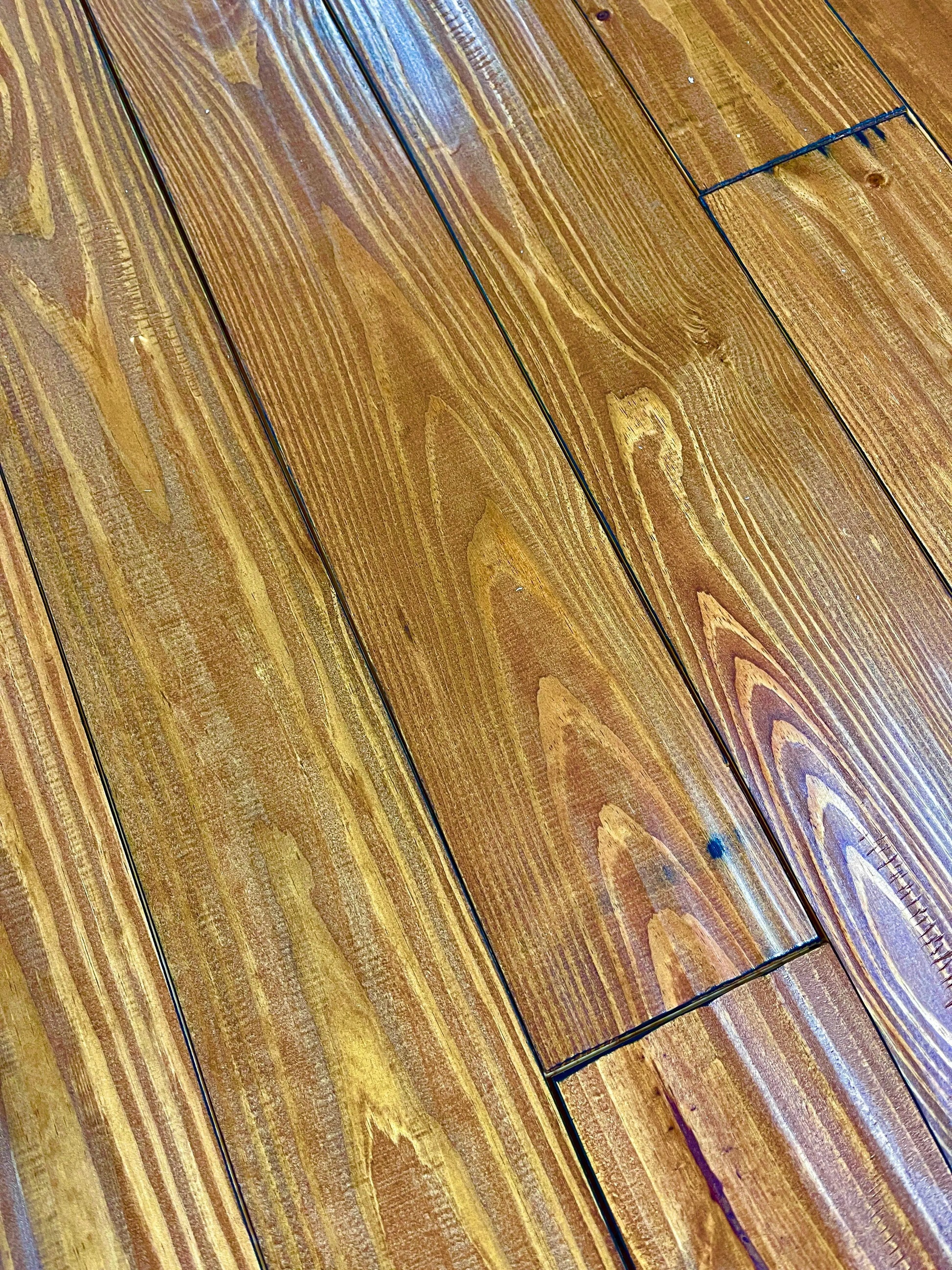 AT011 Pine Gold 3/4 x 5-1/8" Hand Scraped Solid Hardwood - Call 844-356-6711 for Current price! AT BEAS