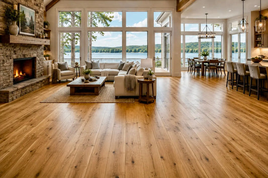 AAF160 Hickory Natural 1/2" Hand Scraped Engineered Wood Flooring 31.09 sf/ctn