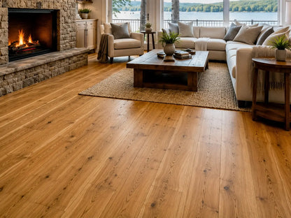 AAF160 Hickory Natural 1/2" Hand Scraped Engineered Wood Flooring 31.09 sf/ctn