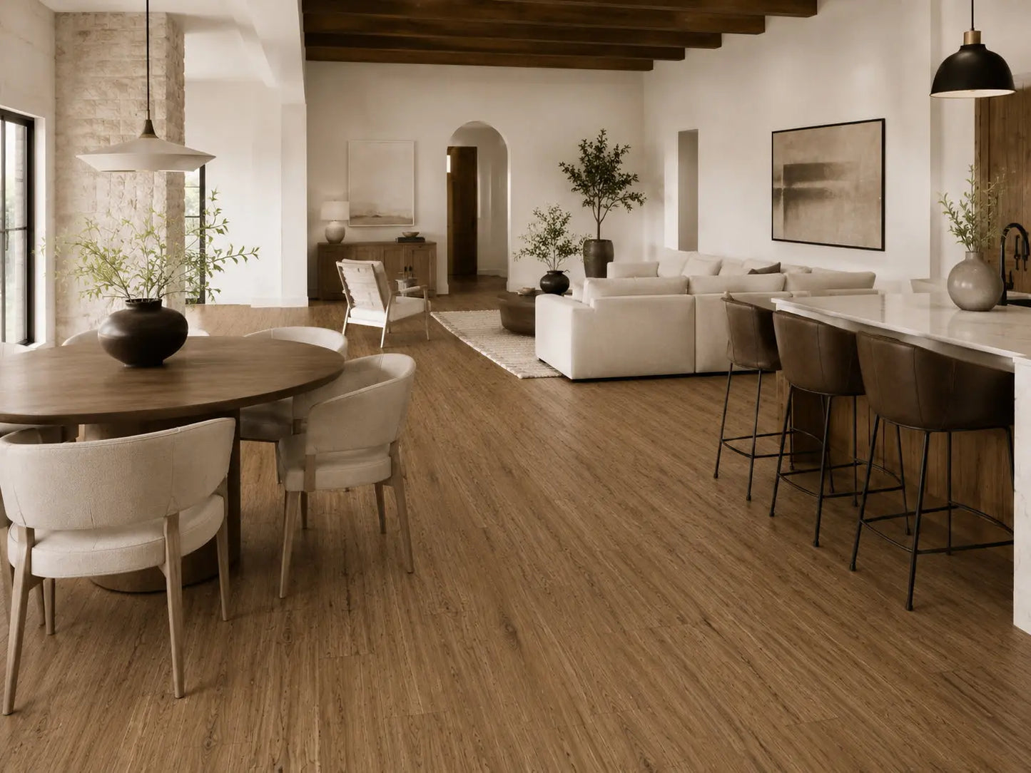 AAF161 Hickory Windon 1/2" Hand Scraped Engineered Wood Flooring 31.09 sf/ctn