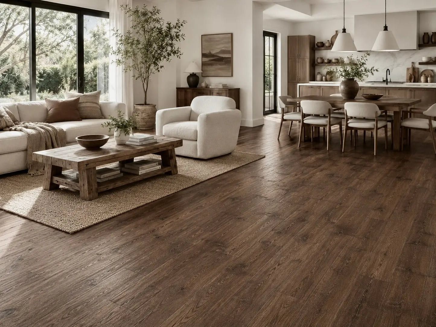 AAF162 Hickory Kasper 1/2" Hand Scraped Engineered Wood Flooring 31.09 sf/ctn