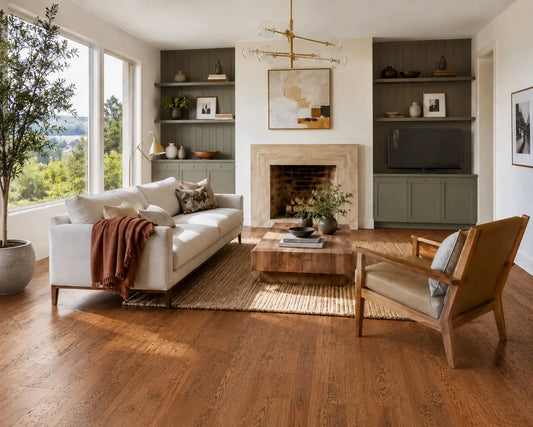 AAF164 Hickory Bandit 1/2" Hand Scraped Engineered Wood Flooring 31.09 sf/ctn