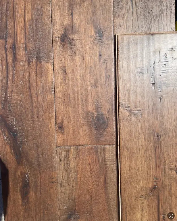 AF162 Antique Hickory Kasper 1/2 x 7-1/2" Hand Scraped Engineered Wood 34.37sf/ctn AF Floors
