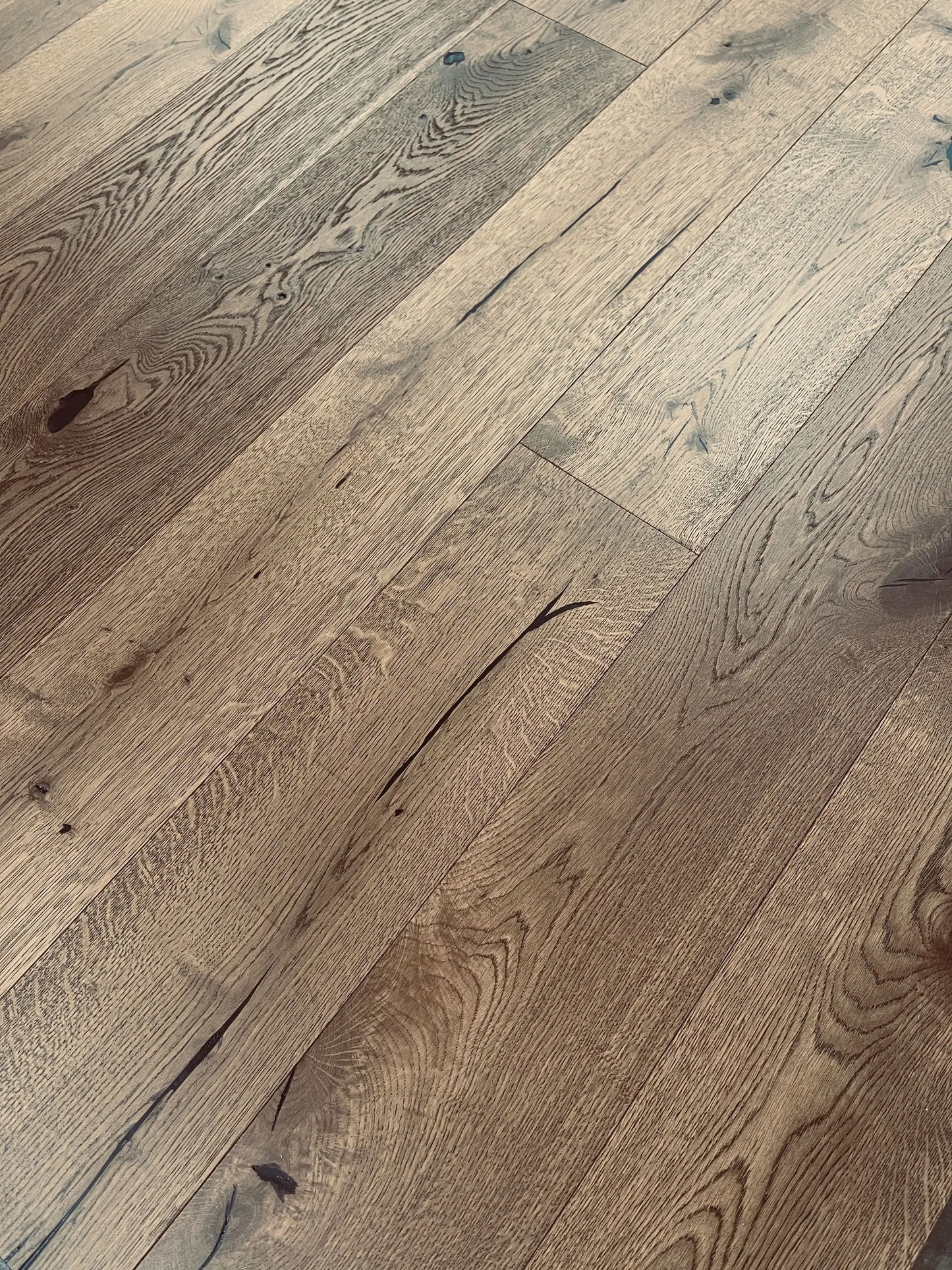 AF181 Amber Blaze Oak 1/2" Wire Brushed Engineered Wood - Call for BEST price