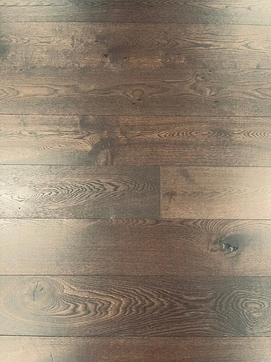 AF184 Black Thorne Oak 1/2" Wire Brushed Engineered Wood - Call for BEST price