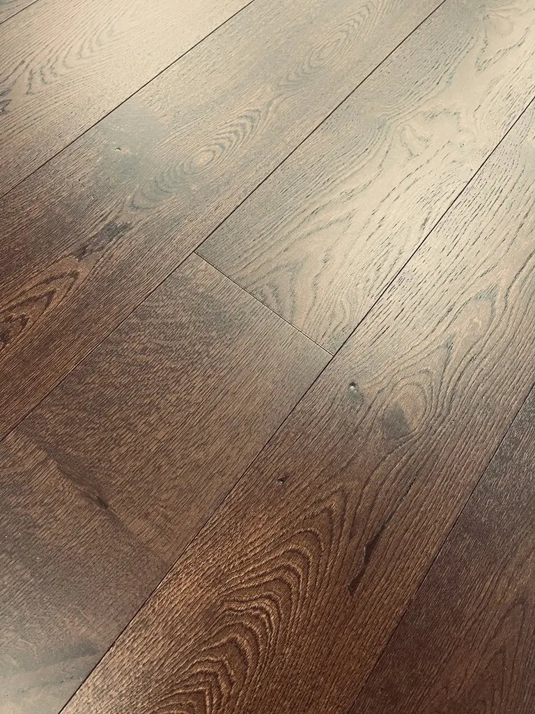 AF184 Black Thorne Oak 1/2" Wire Brushed Engineered Wood - Call for BEST price