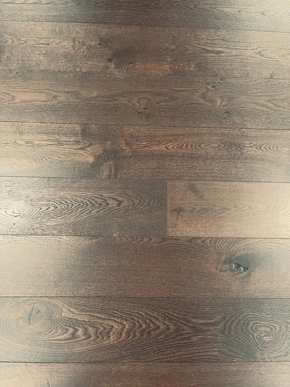AF184 Black Thorne Oak 1/2" Wire Brushed Engineered Wood - Call for BEST price