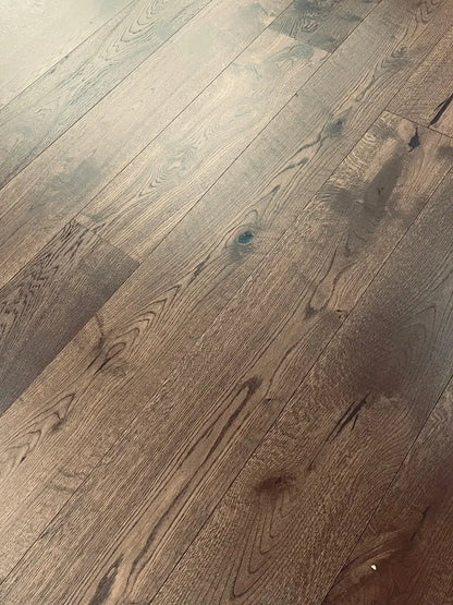 AF185 Smolder Grain Oak 1/2" Wire Brushed Engineered Wood - Call for BEST price