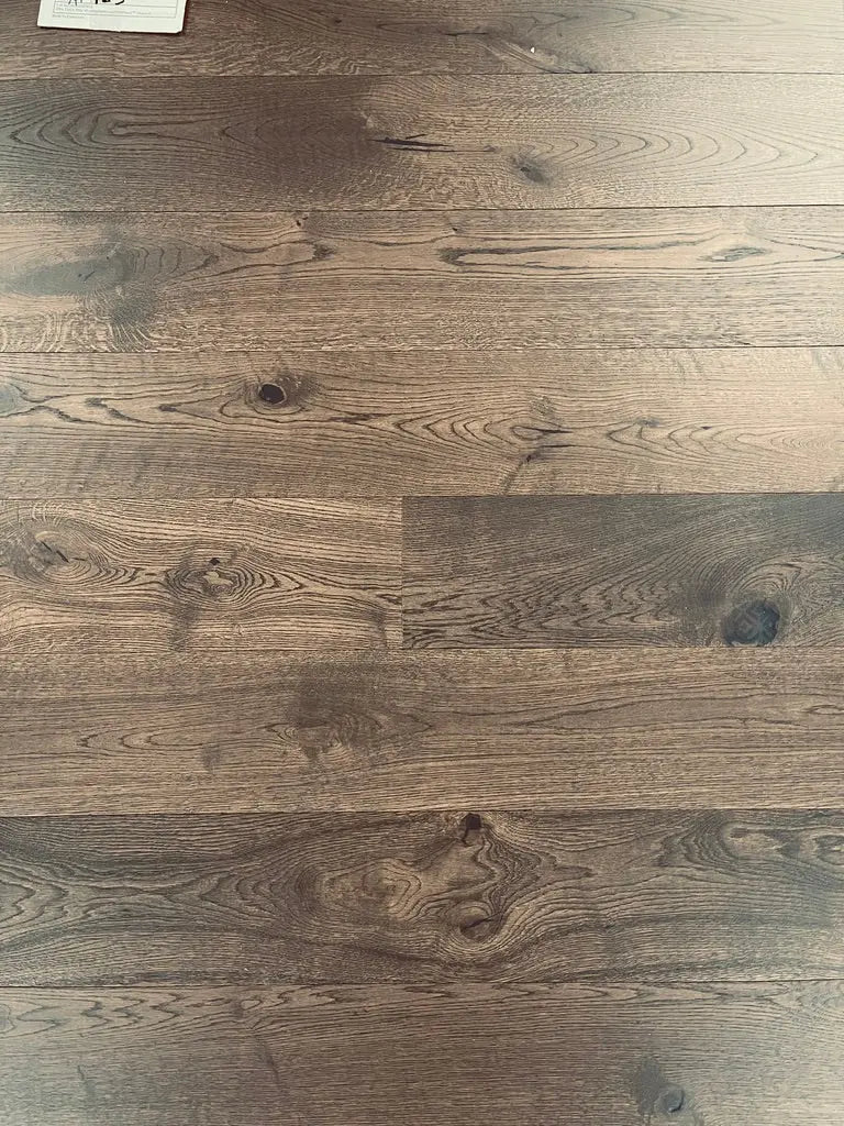 AF185 Smolder Grain Oak 1/2" Wire Brushed Engineered Wood - Call for BEST price