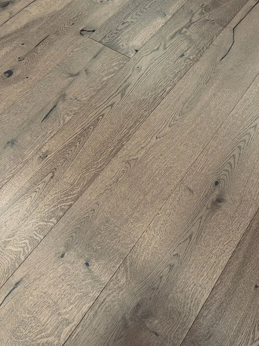 AF186 Cinder Chasm Oak 1/2" Wire Brushed Engineered Wood - Call for BEST price