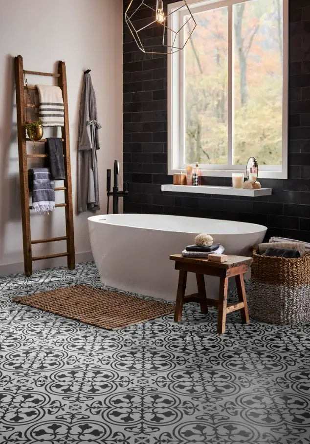 APX070 Adura Apex Trellis Iron 8mmx 16 x 48" Vinyl Tile Flooring 21.01 sf/ctn Mannington