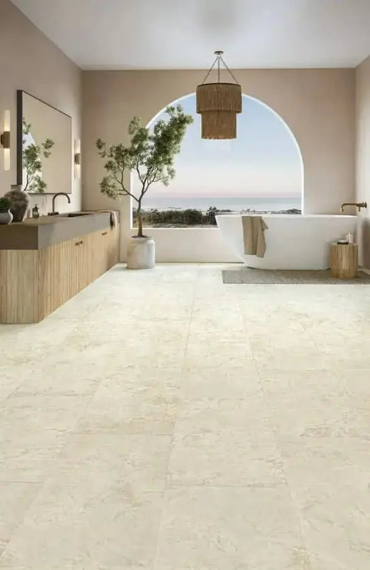 APX150 Adura Apex Rapolano Ivory 8mm x 18 x 36" Vinyl Tile Flooring 27.77 sf/ctn Mannington