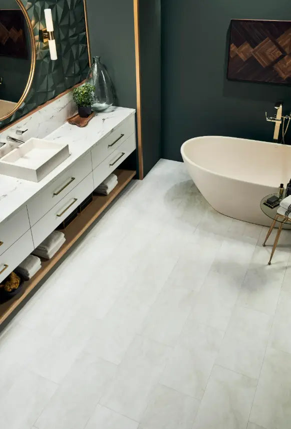 Adura Vienna Alabaster Vinyl Tile Flooring Mannington