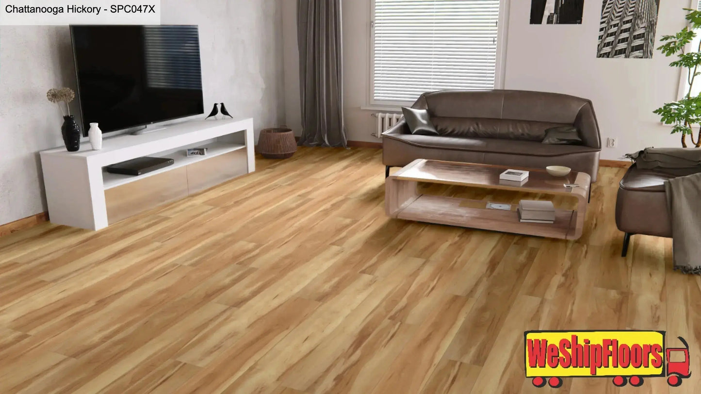 SPC047X SUPERCore Xtreme Chattanooga Hickory 6mm x 7" x 60" Waterproof Rigid SPC Plank 29.74 sf/ctn supercorefloors
