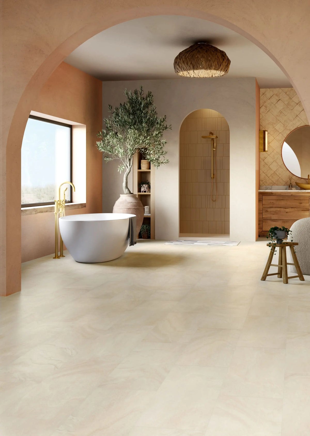 FXR480 Adura Flex Dune Sand 2.5mm x 12" x 24" Vinyl Tile Flooring (36 sf/ctn)