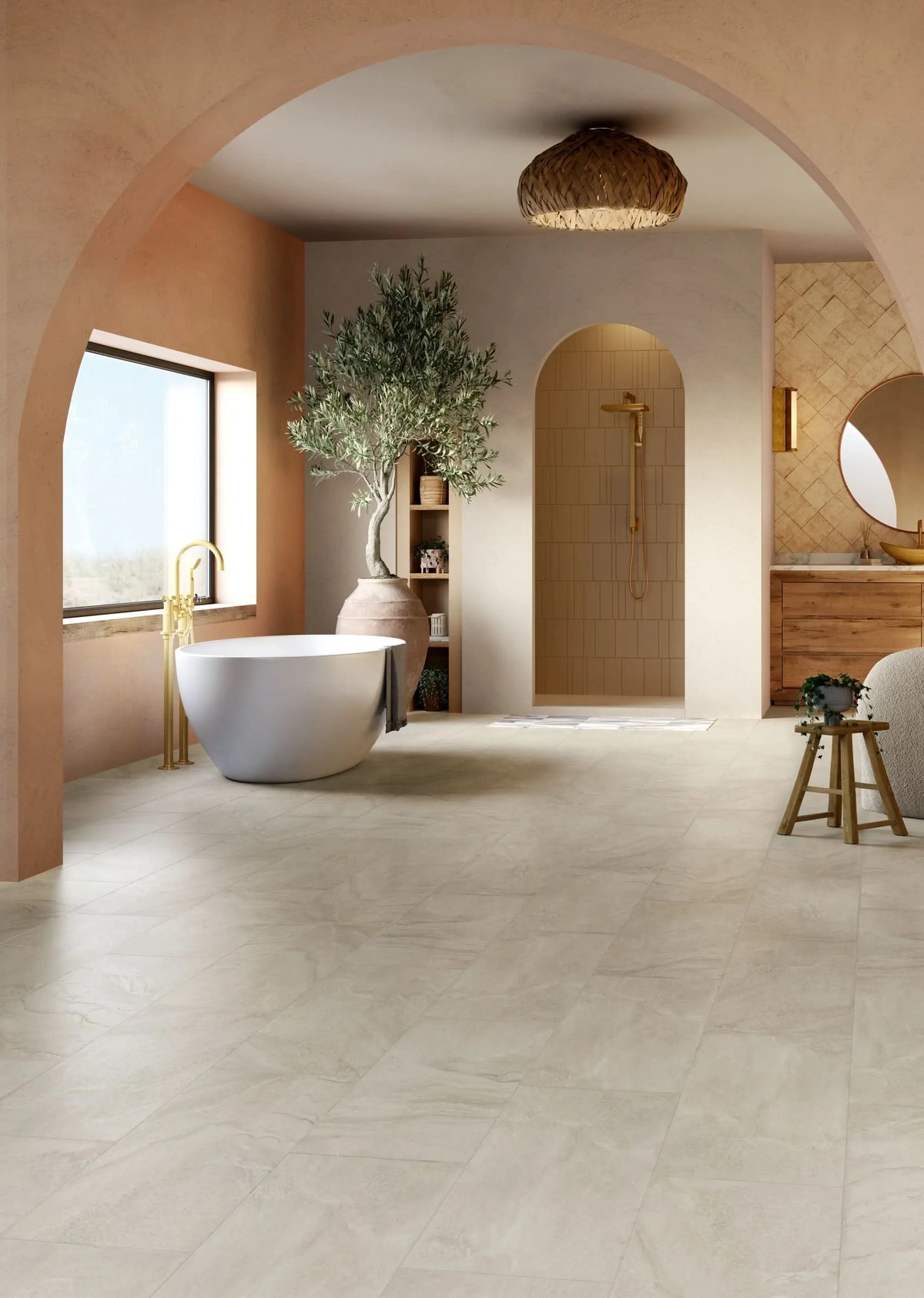 FXR481 Adura Flex Dune Desert 2.5mm x 12" x 24" Vinyl Tile Flooring (36 sf/ctn)