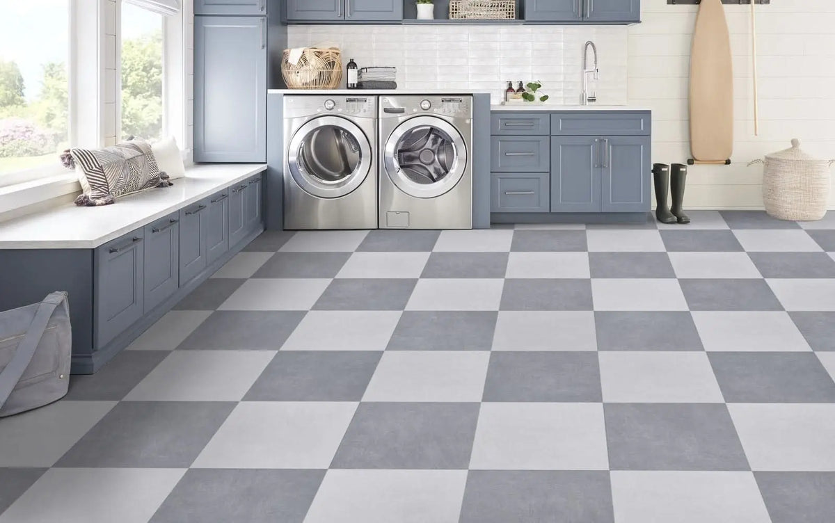 FXT421 Adura Flex Villa Cement 2.5mm x 18" x 18" Vinyl Tile Flooring (45 sf/ctn)