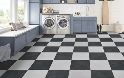 FXT422 Adura Flex Villa Coal 2.5mm x 18" x 18" Vinyl Tile Flooring (45 sf/ctn)