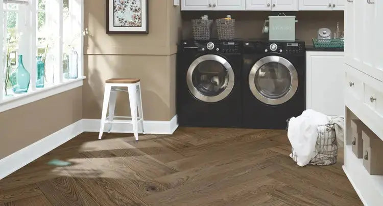 HPLS37OLYF1 Mannington Park City Herringbone Olympic 1/2 x 7 1/2" Handcrafted Engineered Hardwood Floor - Call for BEST Price Mannington