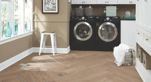HPLS37SUMF1 Mannington Park City Herringbone Summit 1/2 x 7 1/2" Handcrafted Engineered Hardwood Floor - Call for BEST Price Mannington