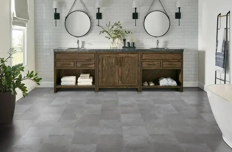 MAR022 Adura Max Meridian Steel 8mm x 12" Vinyl Tile Flooring 28.04 sf/ctn