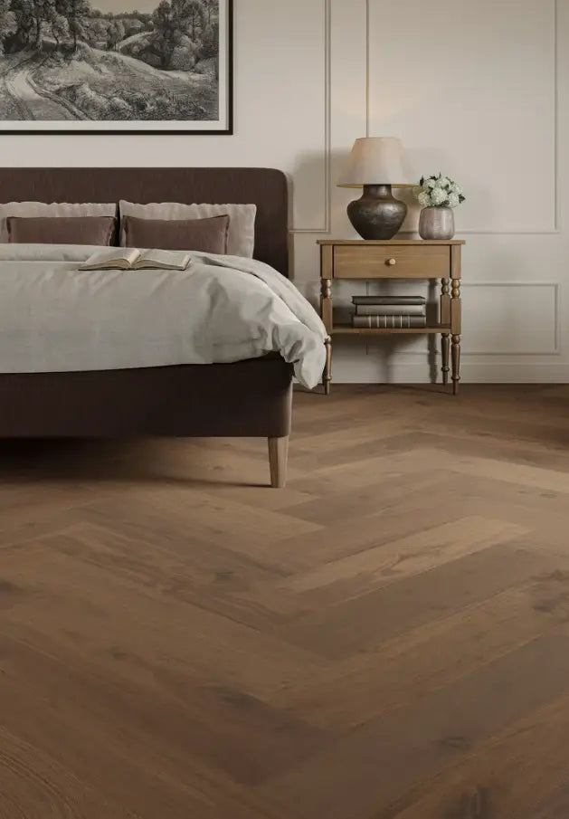MSAH07NAT1 Mannington Artisan Walnut Herringbone Natural 9/16 x 7" Handcrafted Engineered Hardwood Floor - Call for BEST Price (Copy)
