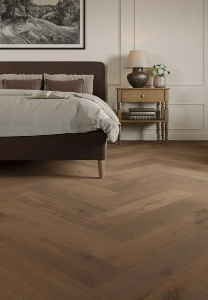 MSAH07NAT1 Mannington Artisan Walnut Herringbone Natural 9/16 x 7" Handcrafted Engineered Hardwood Floor - Call for BEST Price (Copy)