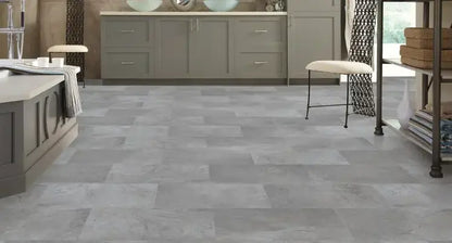 RGR022 Adura Rigid Meridian Steel 5.5mm x 12" Vinyl Tile Flooring 24 sf/ctn Mannington