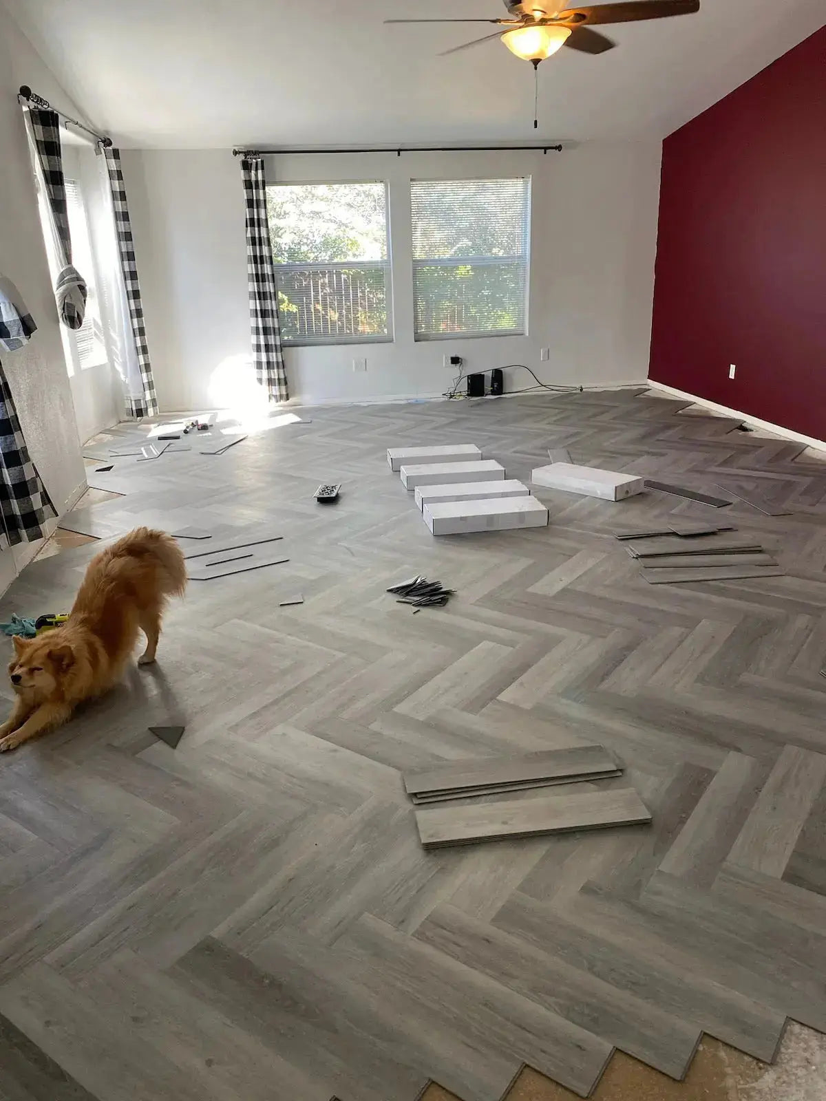 SPC051HB SUPERCore Xtreme Bay Breeze Herringbone 6mm x 5" x 24" Waterproof Rigid SPC Plank supercorefloors