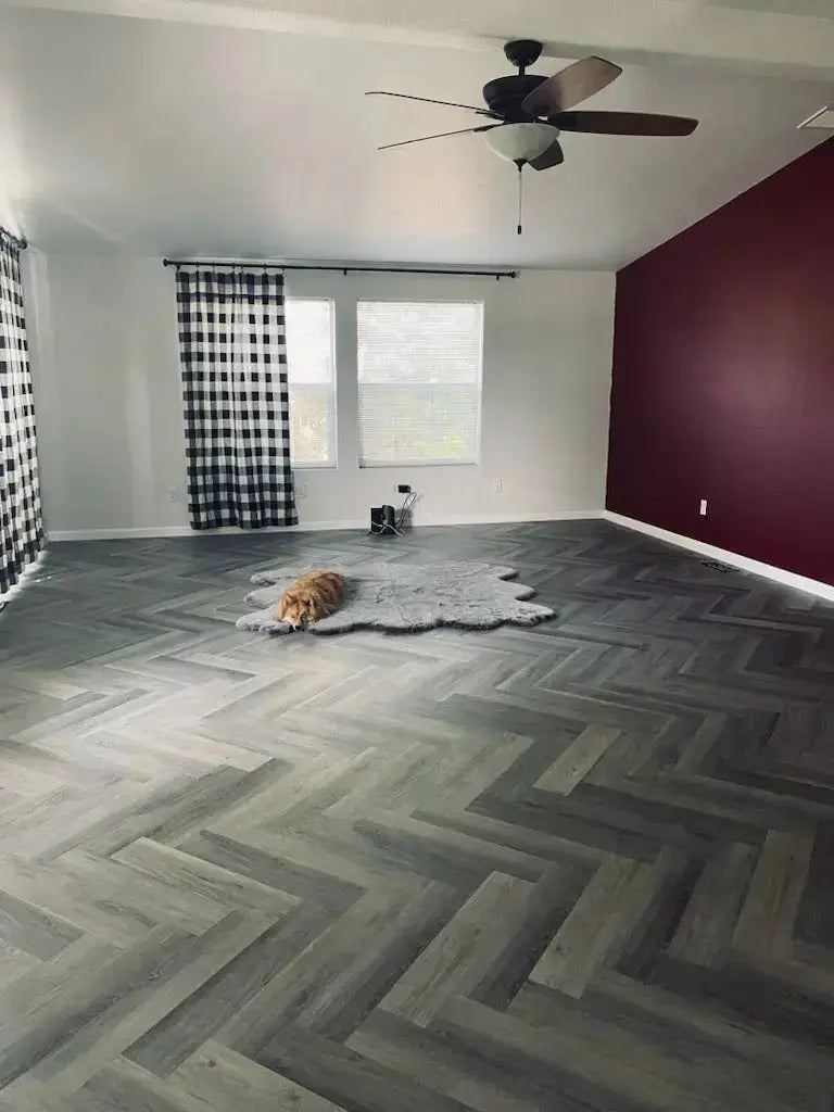 SPC051HB SUPERCore Xtreme Bay Breeze Herringbone 6mm x 5" x 24" Waterproof Rigid SPC Plank supercorefloors