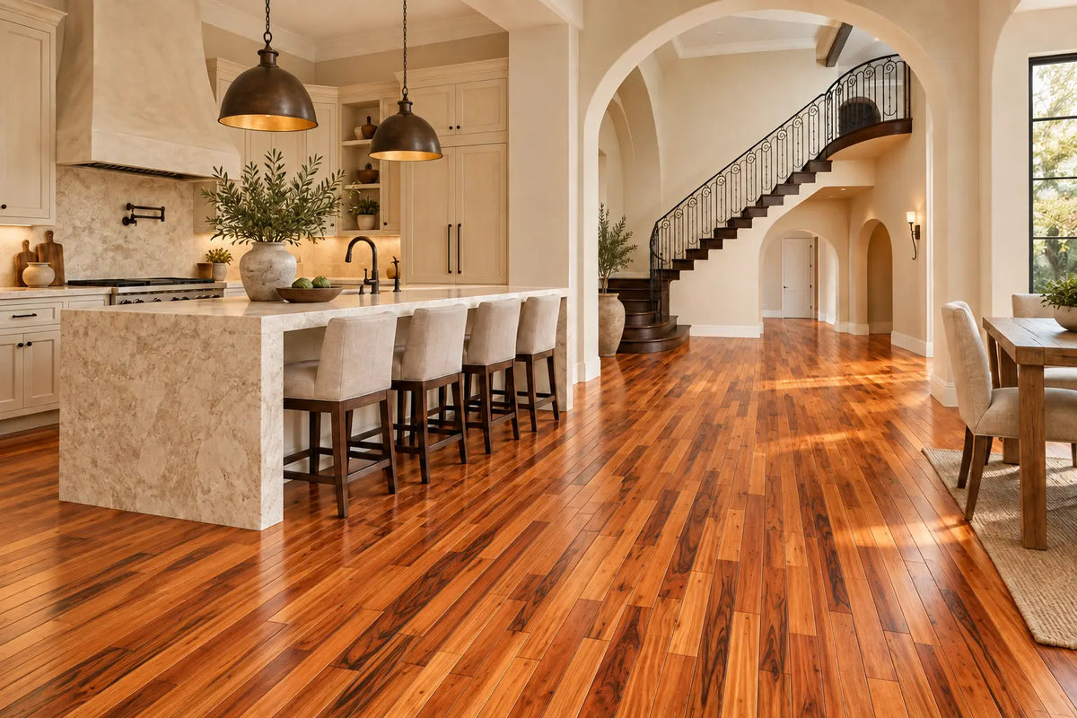 Unfinished Tigerwood Natural 3/4" Solid Hardwood Flooring - Call for BEST price