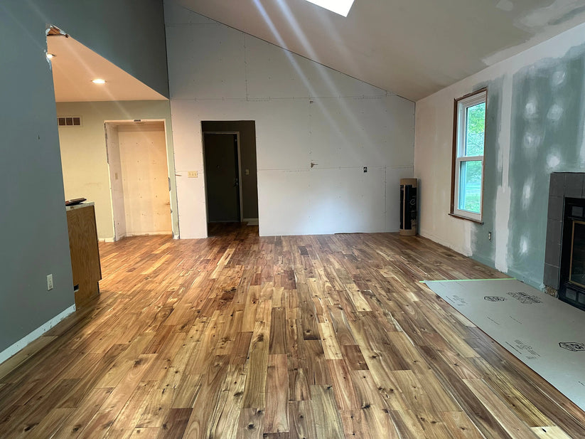 Hand Scraped Acacia Natural Hardwood Flooring | WeShipFloors