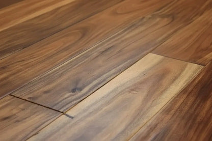 Acacia Natural 9/16 x 4-3/4" Hand Scraped Small Leaf Engineered Hardwood Flooring - 28.3 sqft/ctn Elk Mountain