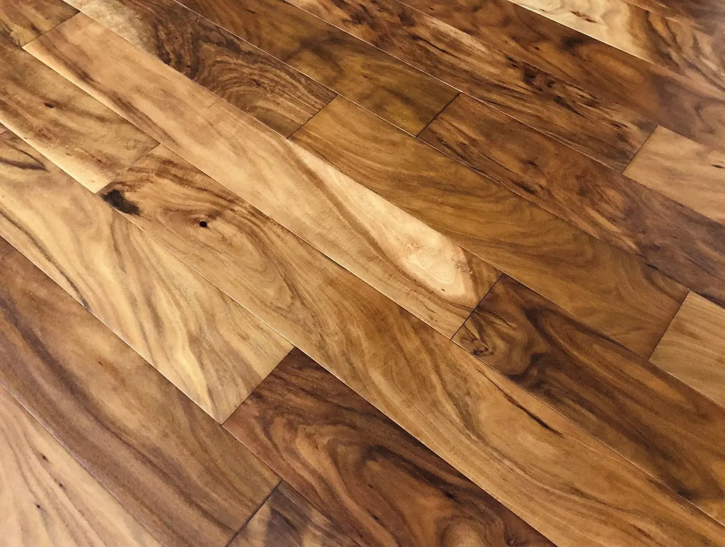 Acacia Natural 3/8 x 5" Hand Scraped Small Leaf Engineered Hardwood Flooring - 40.2 sqft/ctn Elk Mountain