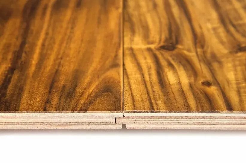 Acacia Natural 9/16 x 4-3/4" Hand Scraped Small Leaf Engineered Hardwood Flooring - 28.3 sqft/ctn Elk Mountain
