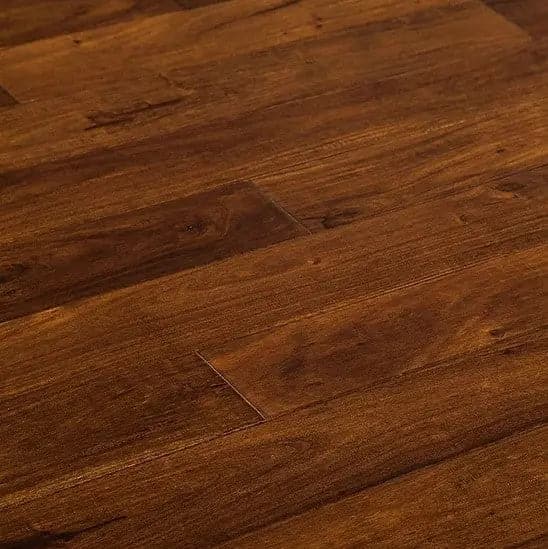 tobacco trail acacia wood flooring Hidden Falls Techtanium Hand Scraped Locking Engineered Hardwood stable plywood core HOMELEGEND Natural Acacia 3/8 in.