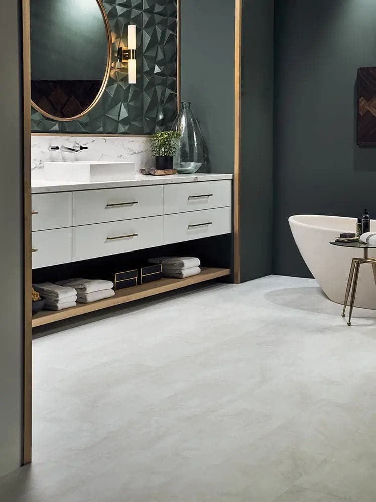 Adura Vienna Alabaster Vinyl Tile Flooring Mannington
