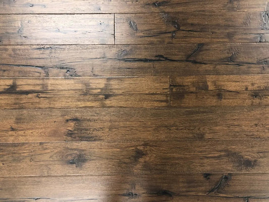 Antique Hickory Toucan 1/2 x 7-1/2" Handscraped Engineered Hardwood Flooring - 34.37 sqft/ctn Elk Mountain