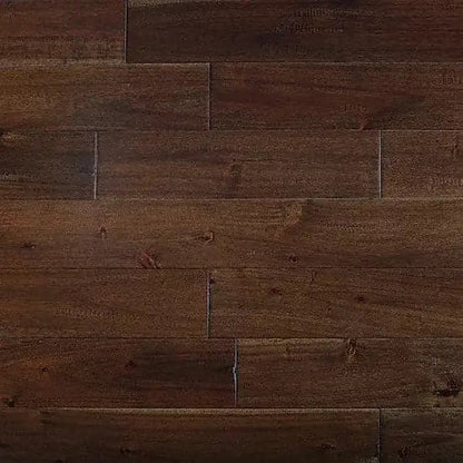 Asian Walnut Bourbon 3/4 x 5" Hand Scraped Solid Hardwood Flooring - 28.37 sqft/ctn Elk Mountain