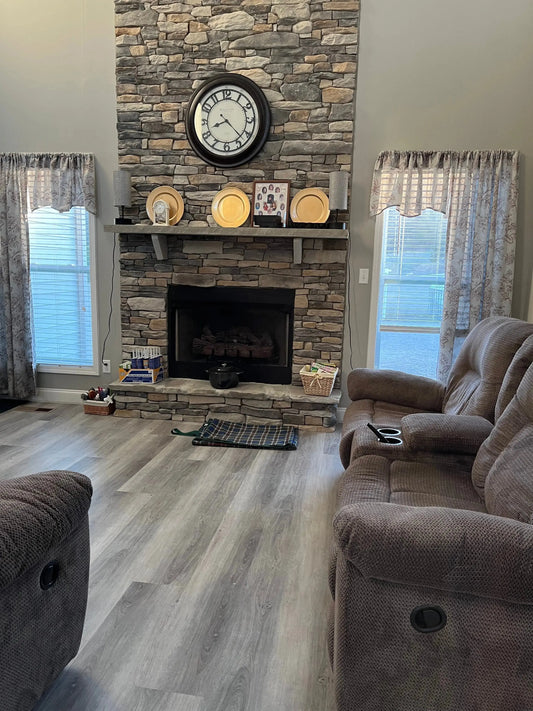 SUPERCore Bay Breeze 3mm x 7 x 48" Glue Down Waterproof Vinyl Plank Flooring 38.82sf/ctn supercorefloors