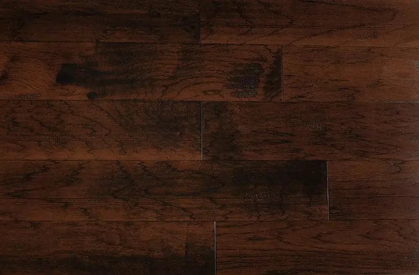 Hickory Kettle Cast Iron 1/2 x 6-1/2" Hand Scraped Engineered Hardwood Flooring - 26 sqft/ctn Elk Mountain