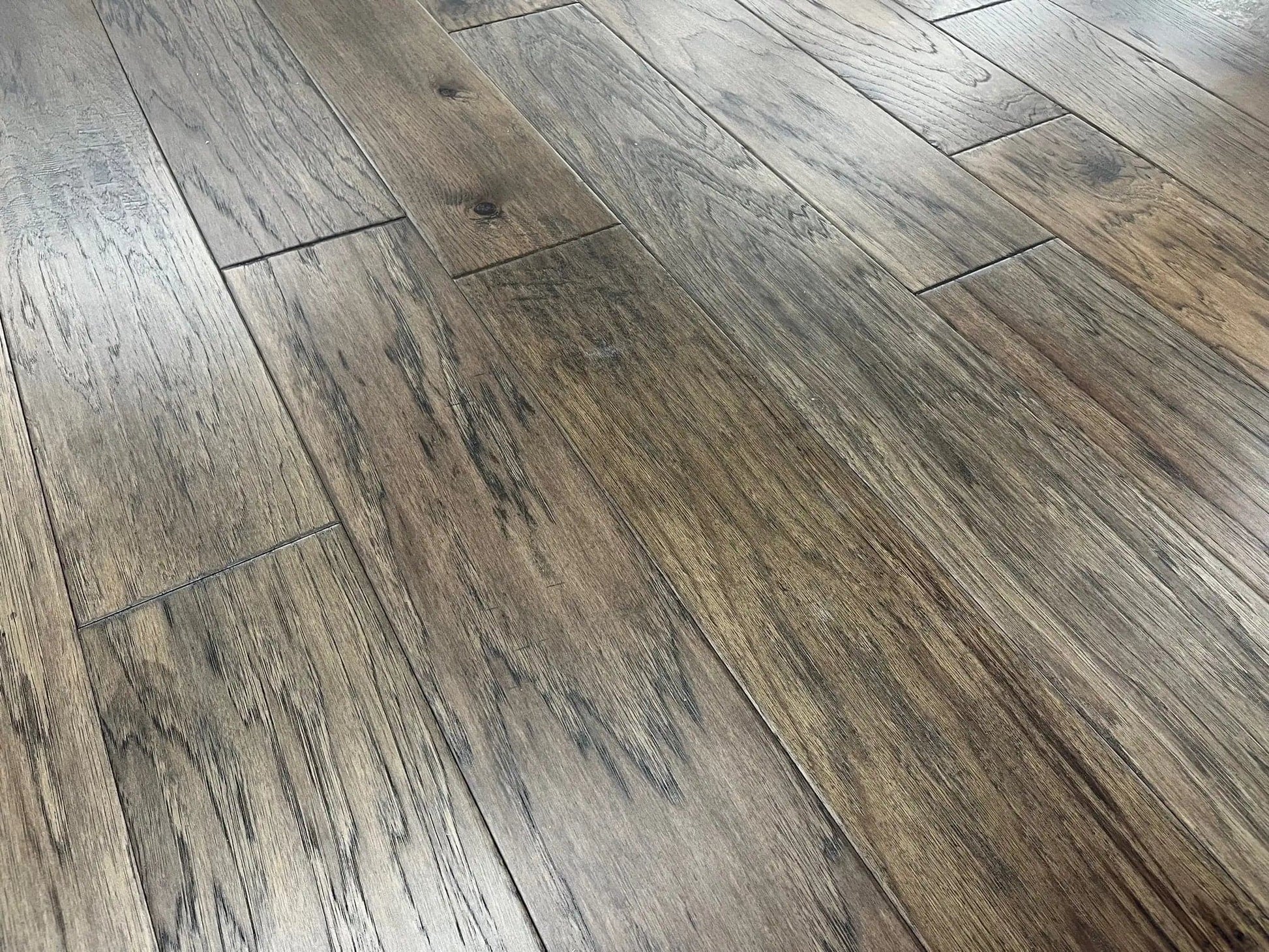 Hickory Stonefield 3/8 x 6-1/2" Hand Scraped Engineered Hardwood Floor - 31.97 sqft/ctn Elk Mountain
