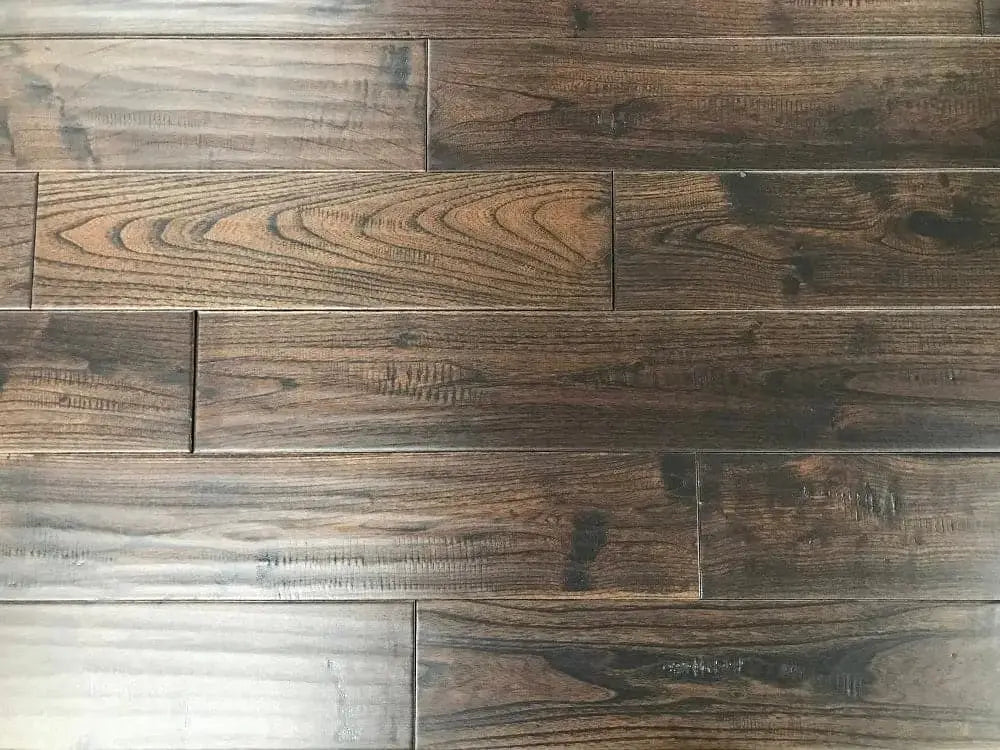 Oak Calhoun 3/4 x 5" Hand Scraped Solid Hardwood Flooring - 24.22 sqft/ctn Elk Mountain