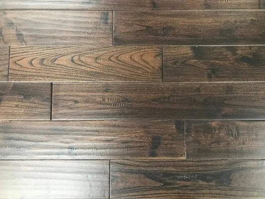 Oak Calhoun 3/4 x 5" Hand Scraped Solid Hardwood Flooring - 24.22 sqft/ctn Elk Mountain