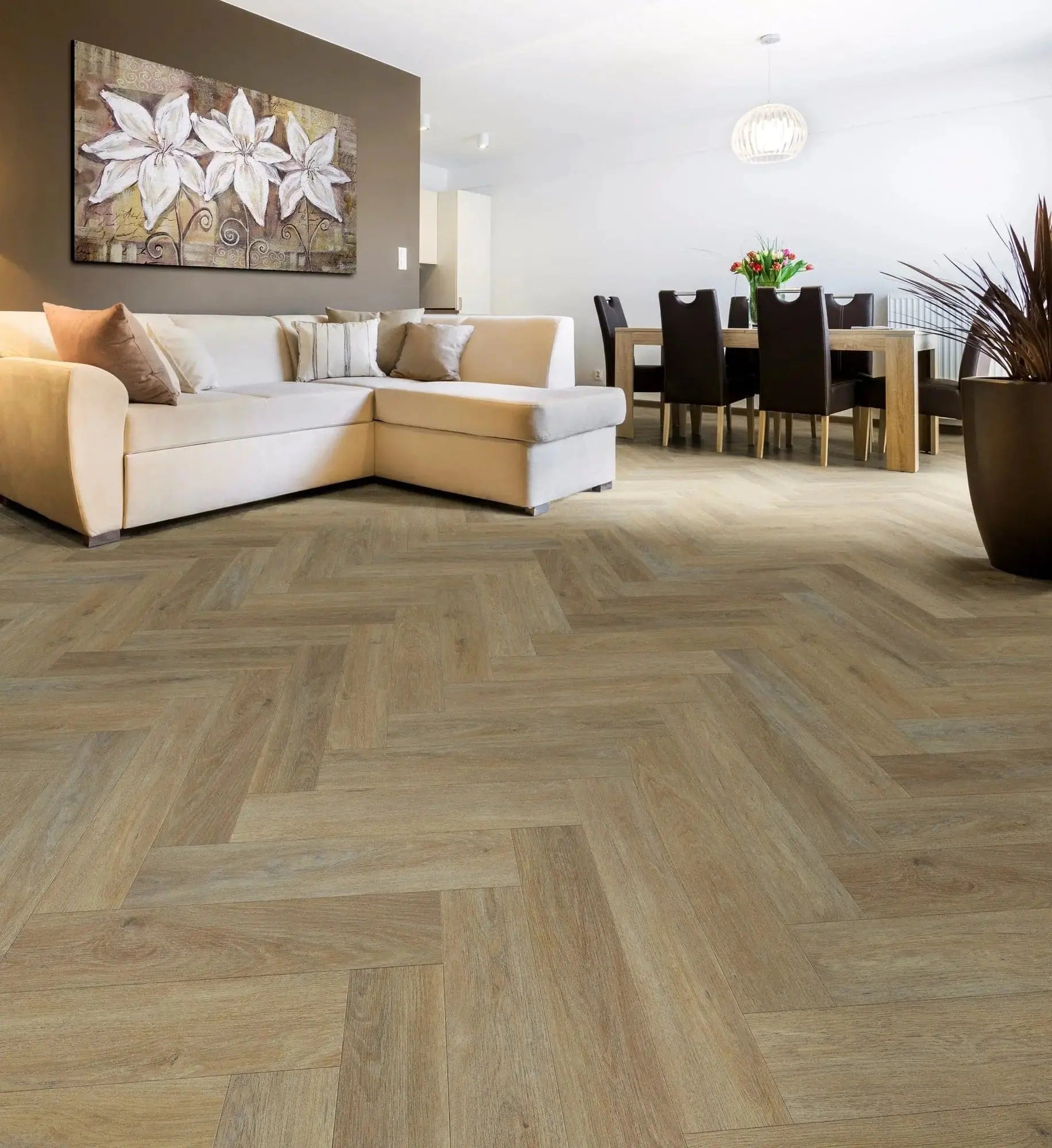 SUPERCore Xtreme Sandal Herringbone 6mm x 5 x 12" Waterproof Rigid Plank Flooring 25.42sf/ctn supercorefloors